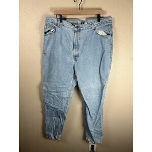 Vintage Levi's Orange Tab Jeans Women's Size 22 950 Tapered Leg Pants TINY FLAW